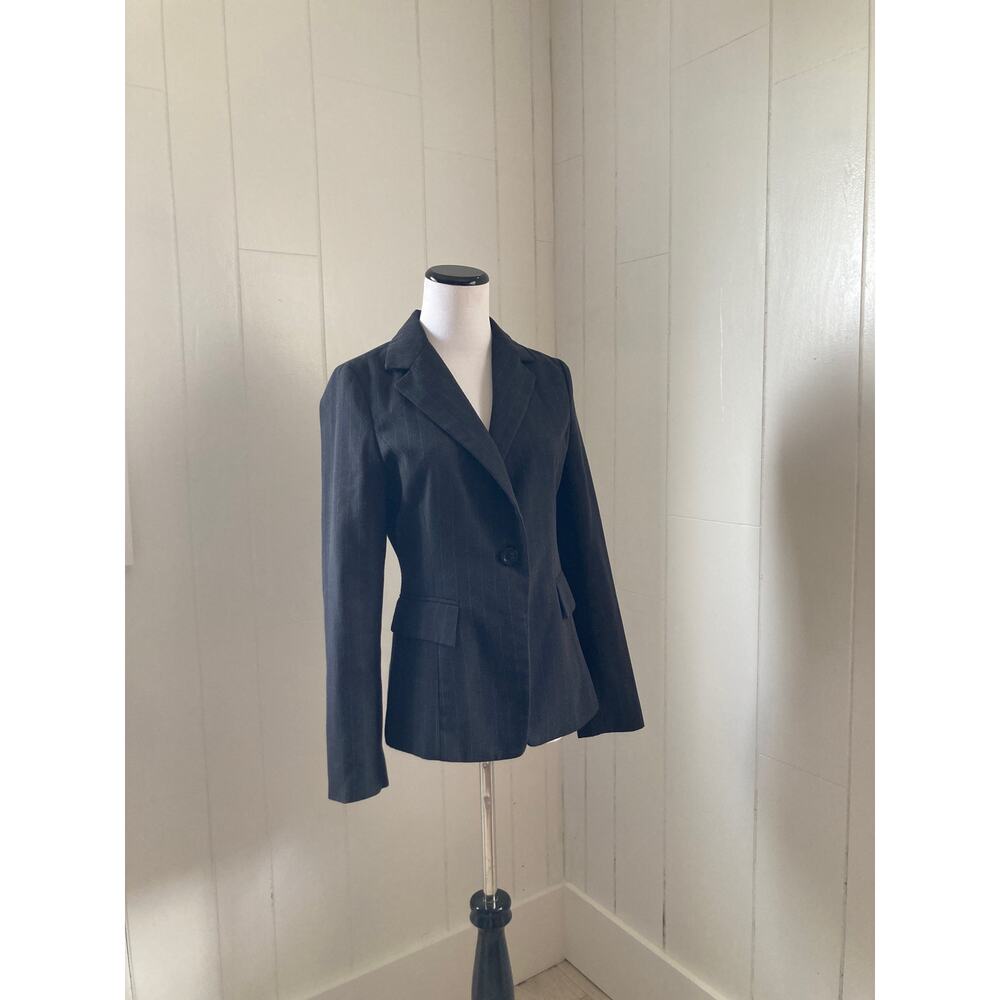 CeCi Black Pinstripe Blazer, Size S